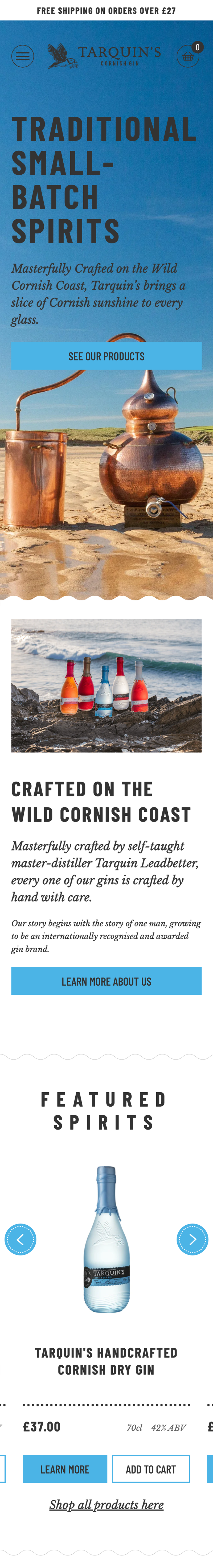 Tarquins Homepage before