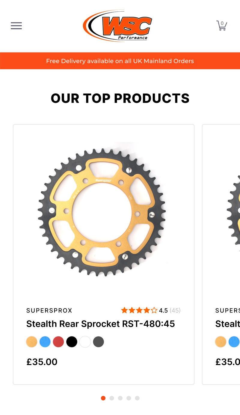 WSC Product Card after